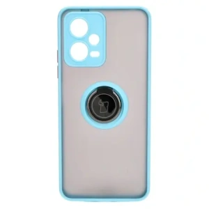 Hurtownia GSM - Bizon Case Hybrid Ring Xiaomi Poco X5 / Redmi Note 12 5G fumurii cu un cadru albastru deschis - BIZ2300 - {ean13} - Hurt