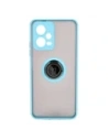 Hurtownia GSM - Bizon Case Hybrid Ring Xiaomi Poco X5 / Redmi Note 12 5G rauchig mit einem hellblauen Rahmen - BIZ2300 - {ean13} - Hurt