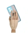 Hurtownia GSM - Etui z uchwytem na palec Bizon Case Hybrid Ring do Xiaomi Poco X5 / Redmi Note 12 5G przydymione z jasnoniebieską ramką - BIZ2300 - {ean13} - Hurt