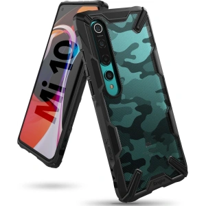 Hurtownia GSM - Etui Ringke Fusion-X Xiaomi Mi 10/Pro Camo (Moro) Black - RGK1170MOB - {ean13} - Hurt