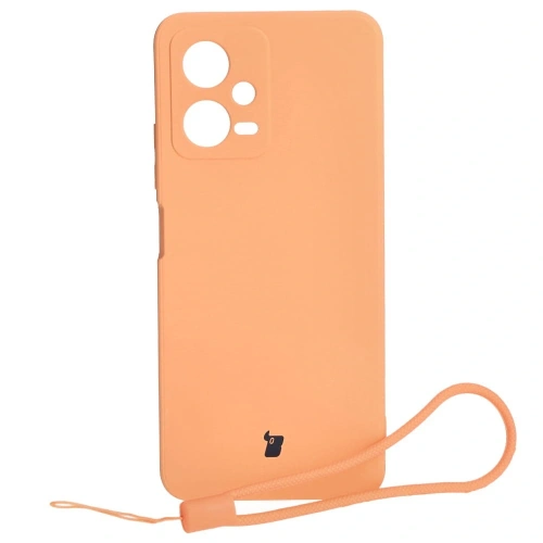 Etui Bizon Case Silicone Sq do Xiaomi POCO X5 Redmi Note 12 5G pomarańczowe