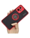 Hurtownia GSM - Bizon Case Hybrid Ring Xiaomi Poco X5 / Redmi Note 12 5G fumuriu cu un cadru roșu - BIZ2308 - {ean13} - Hurt