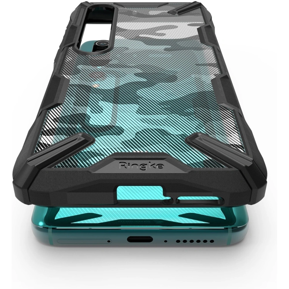 Hurtownia GSM - Etui Ringke Fusion-X Xiaomi Mi 10/Pro Camo (Moro) Black - RGK1170MOB - {ean13} - Hurt