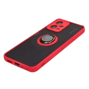 Hurtownia GSM - Bizon Case Hybrid Ring Xiaomi Poco X5 / Redmi Note 12 5G fumuriu cu un cadru roșu - BIZ2308 - {ean13} - Hurt