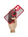 Hurtownia GSM - Bizon Case Hybrid Ring Xiaomi Poco X5 / Redmi Note 12 5G fumuriu cu un cadru roșu - BIZ2308 - {ean13} - Hurt