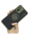 Bizon Case Hybrid Ring Xiaomi Poco X5 / Redmi Note 12 5G fumuriu cu un cadru verde