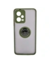Hurtownia GSM - Etui z uchwytem na palec Bizon Case Hybrid Ring do Xiaomi Poco X5 / Redmi Note 12 5G przydymione z zieloną ramką - BIZ2311 - {ean13} - Hurt