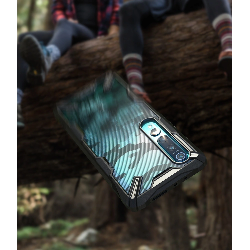 Hurtownia GSM - Etui Ringke Fusion-X Xiaomi Mi 10/Pro Camo (Moro) Black - RGK1170MOB - {ean13} - Hurt