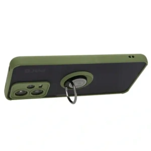 Hurtownia GSM - Bizon Case Hybrid Ring Xiaomi Poco X5 / Redmi Note 12 5G fumuriu cu un cadru verde - BIZ2311 - {ean13} - Hurt