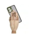 Hurtownia GSM - Bizon Case Hybrid Ring Xiaomi Poco X5 / Redmi Note 12 5G rauchig mit einem grünen Rahmen - BIZ2311 - {ean13} - Hurt