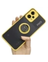 Hurtownia GSM - Bizon Case Hybrid Ring Xiaomi Poco X5 / Redmi Note 12 5G fumuriu cu un cadru galben - BIZ2312 - {ean13} - Hurt