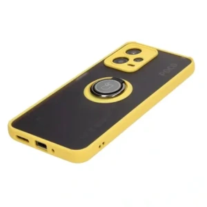 Hurtownia GSM - Bizon Case Hybrid Ring Xiaomi Poco X5 / Redmi Note 12 5G fumuriu cu un cadru galben - BIZ2312 - {ean13} - Hurt
