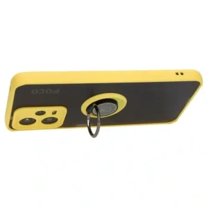Hurtownia GSM - Bizon Case Hybrid Ring Xiaomi Poco X5 / Redmi Note 12 5G füstös sárga kerettel - BIZ2312 - {ean13} - Hurt