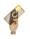 Hurtownia GSM - Bizon Case Hybrid Ring Xiaomi Poco X5 / Redmi Note 12 5G fumuriu cu un cadru galben - BIZ2312 - {ean13} - Hurt