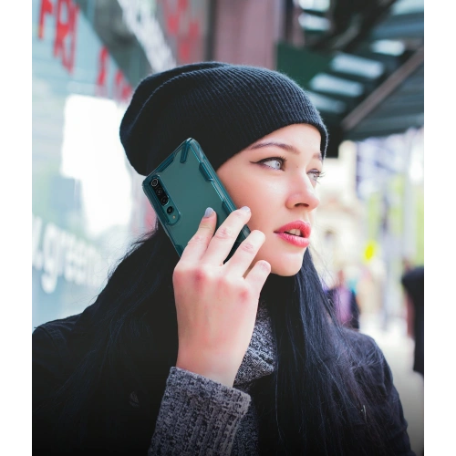 Etui Ringke Fusion-X Xiaomi Mi 10/Pro Turquoise Green