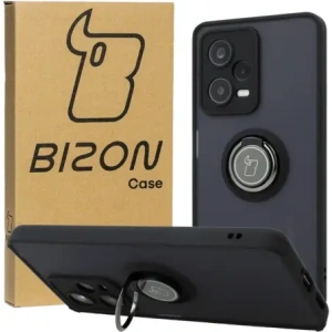 Hurtownia GSM - Bizon Case Hybrid Ring Xiaomi Redmi Note 12 Pro 5G füstös fekete kerettel - BIZ2316 - {ean13} - Hurt