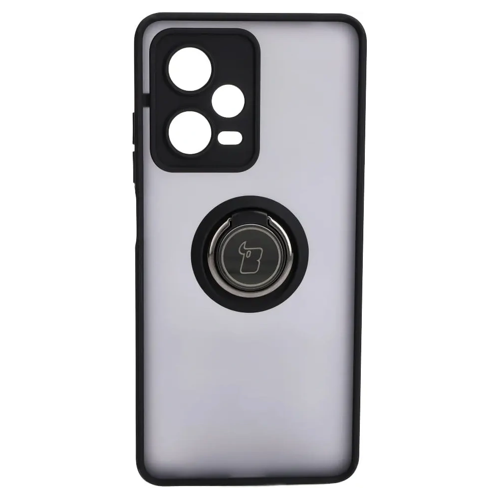 Hurtownia GSM - Bizon Case Hybrid Ring Xiaomi Redmi Note 12 Pro 5G rauchig mit einem schwarzen Rahmen - BIZ2316 - {ean13} - Hurt