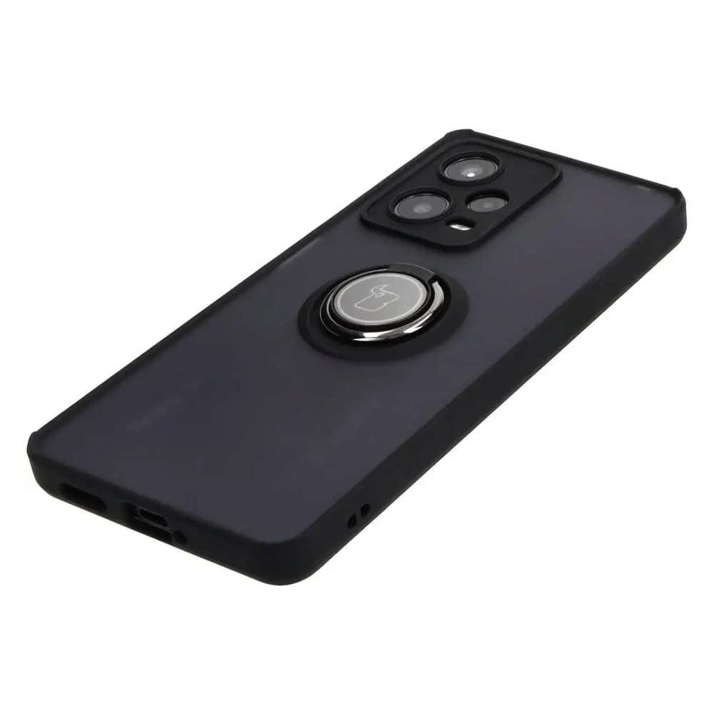 Hurtownia GSM - Bizon Case Hybrid Ring Xiaomi Redmi Note 12 Pro 5G rauchig mit einem schwarzen Rahmen - BIZ2316 - {ean13} - Hurt
