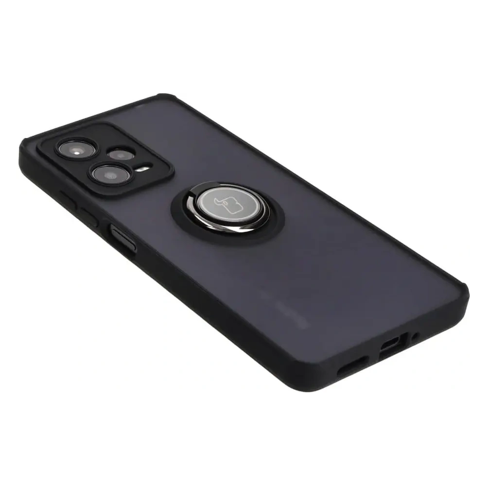 Hurtownia GSM - Bizon Case Hybrid Ring Xiaomi Redmi Note 12 Pro 5G rauchig mit einem schwarzen Rahmen - BIZ2316 - {ean13} - Hurt