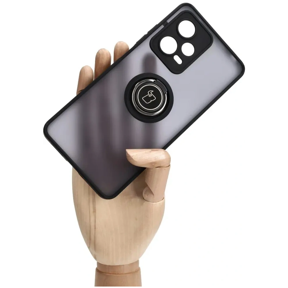 Hurtownia GSM - Bizon Case Hybrid Ring Xiaomi Redmi Note 12 Pro 5G rauchig mit einem schwarzen Rahmen - BIZ2316 - {ean13} - Hurt