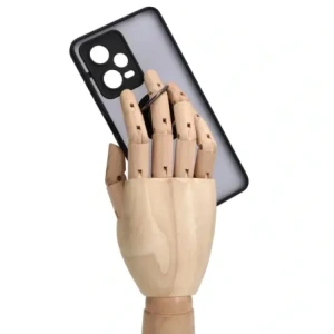 Hurtownia GSM - Bizon Case Hybrid Ring Xiaomi Redmi Note 12 Pro 5G fumuriu cu un cadru negru - BIZ2316 - {ean13} - Hurt