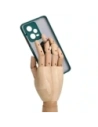 Hurtownia GSM - Bizon Case Hybrid Ring Xiaomi Redmi Note 12 Pro 5G fumurie cu un cadru verde închis - BIZ2317 - {ean13} - Hurt
