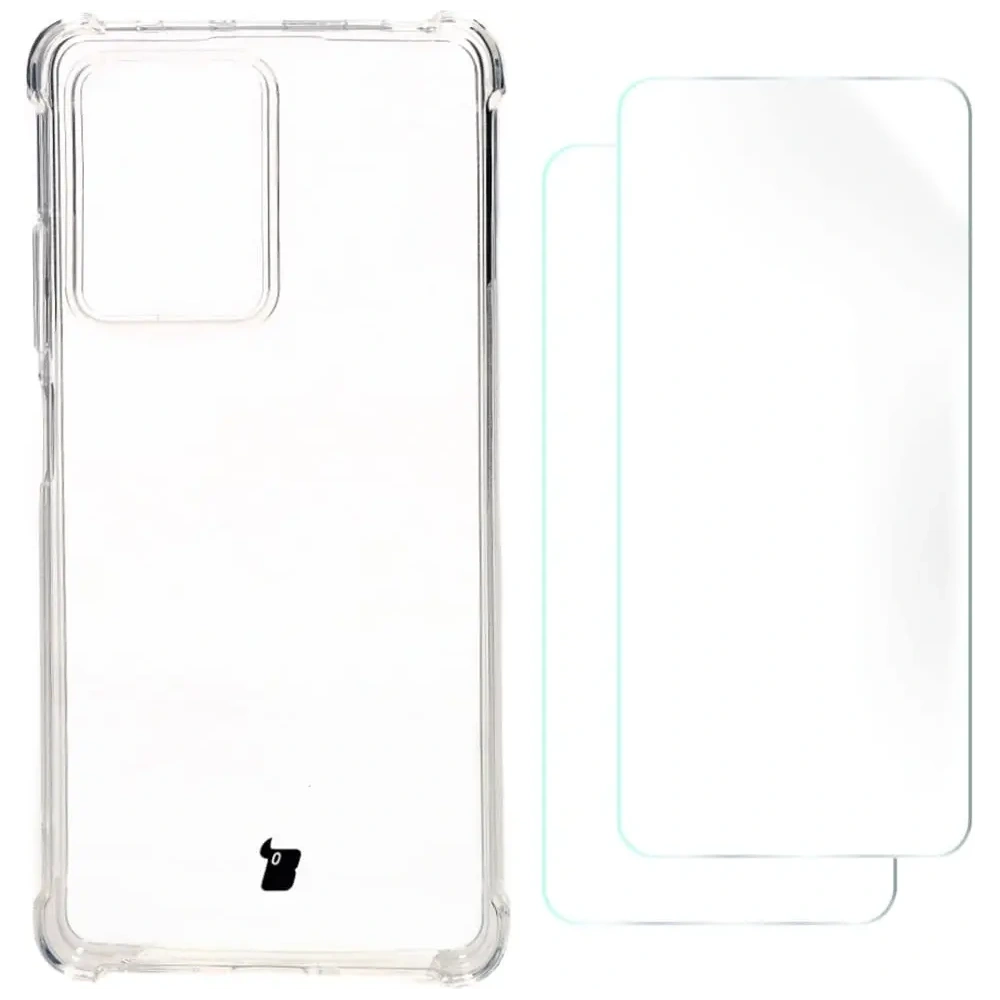 Hurtownia GSM - Etui + 2x folia Bizon Case Clear Pack do Xiaomi POCO X5 Pro / Redmi Note 12 Pro 5G przezroczyste - BIZ2318 - {ean13} - Hurt