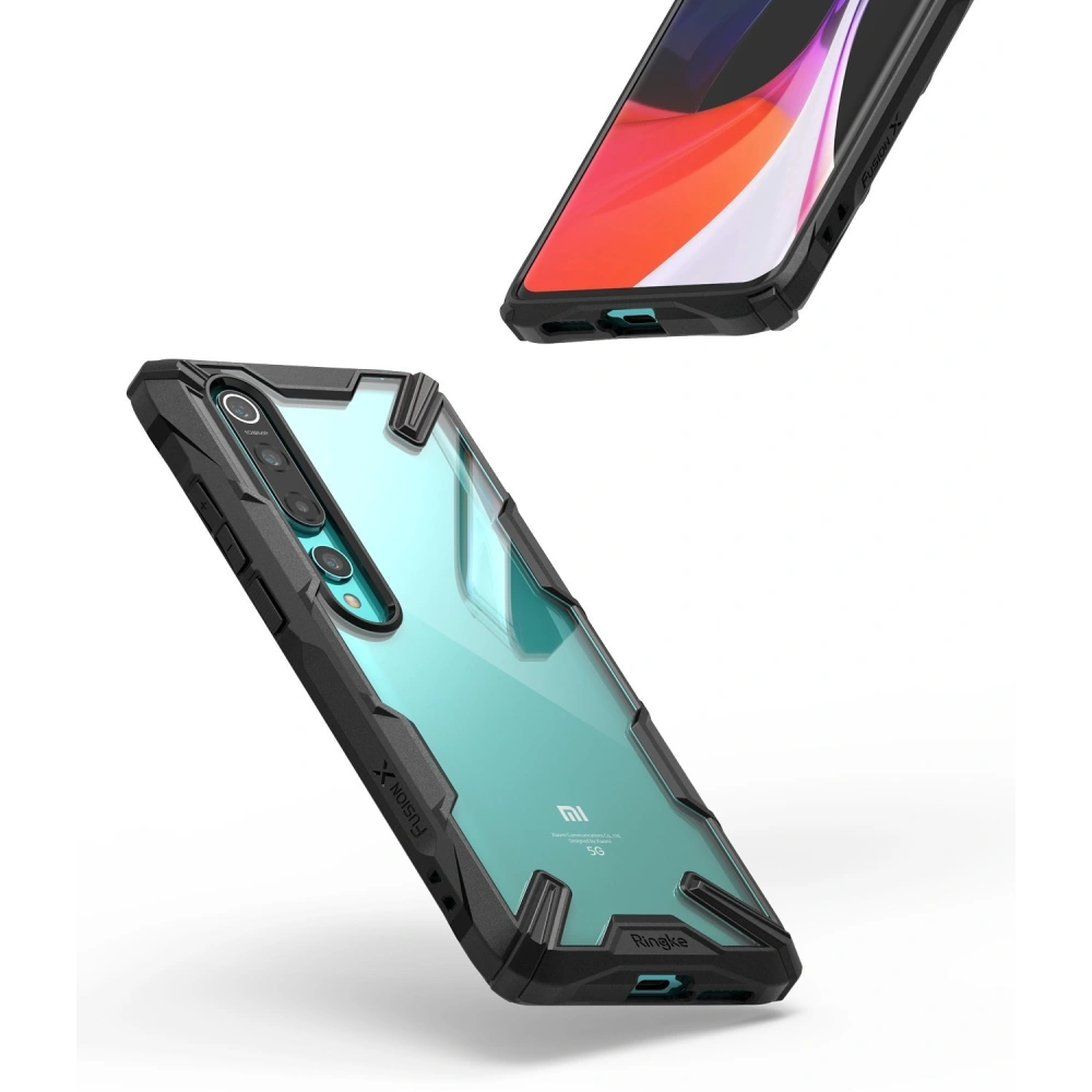 Hurtownia GSM - Etui Ringke Fusion-X Xiaomi Mi 10/Pro Black - RGK1168BLK - {ean13} - Hurt