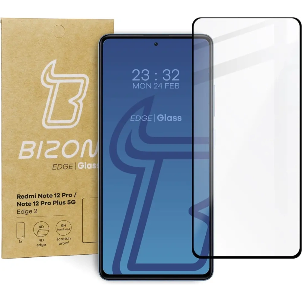 Hurtownia GSM - Bizon Glass Edge 2 Redmi Note 12 Pro / 12 Pro+ 5G schwarz - BIZ2324 - {ean13} - Hurt