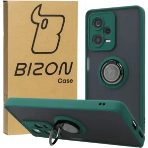 Hurtownia GSM - Bizon Case Hybrid Ring Xiaomi Redmi Note 12 Pro+ 5G füstös sötétzöld kerettel - BIZ2326 - {ean13} - Hurt