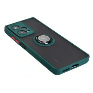 Hurtownia GSM - Bizon Case Hybrid Ring Xiaomi Redmi Note 12 Pro+ 5G fumurie cu un cadru verde închis - BIZ2326 - {ean13} - Hurt