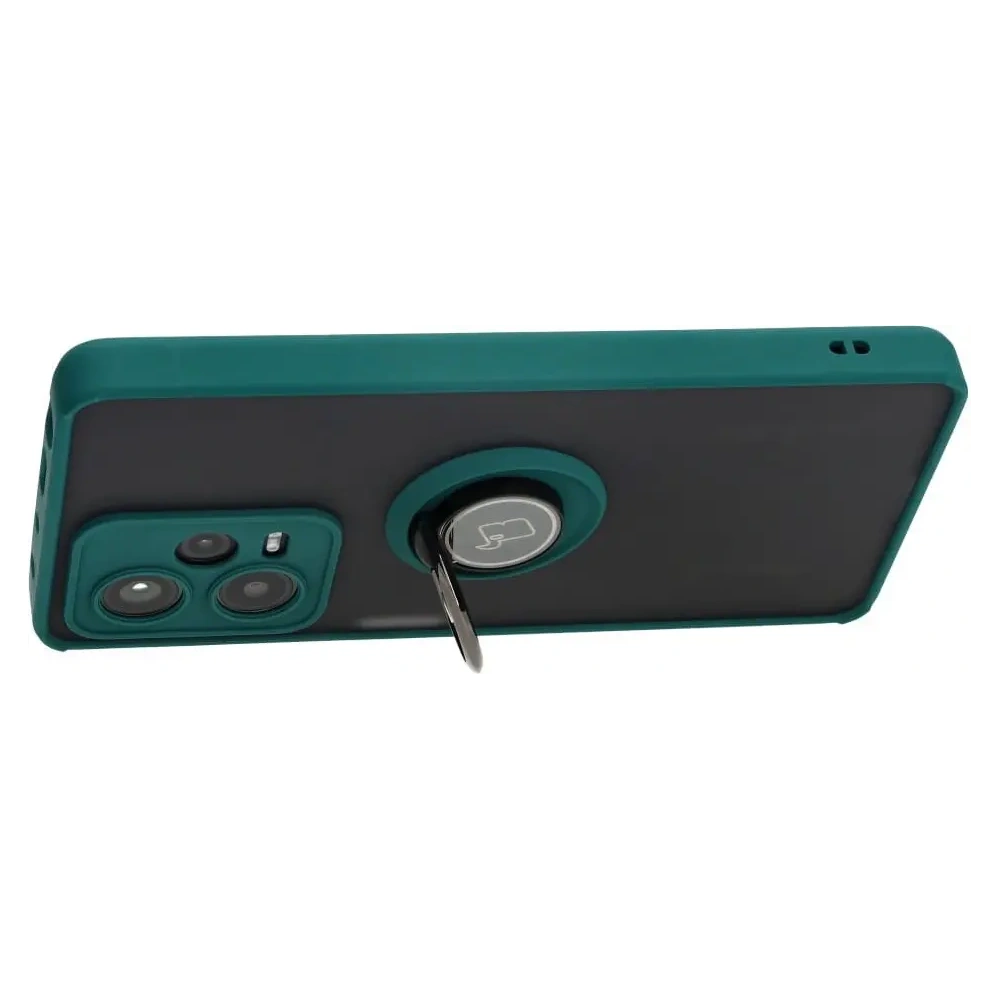 Hurtownia GSM - Bizon Case Hybrid Ring Xiaomi Redmi Note 12 Pro+ 5G füstös sötétzöld kerettel - BIZ2326 - {ean13} - Hurt