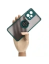 Wholesale Bizon Case Hybrid Ring Xiaomi Redmi Note 12 Pro+ 5G smoky with a dark green frame - BIZ2326 - {ean13} - Hurt