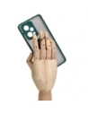 Wholesale Bizon Case Hybrid Ring Xiaomi Redmi Note 12 Pro+ 5G smoky with a dark green frame - BIZ2326 - {ean13} - Hurt