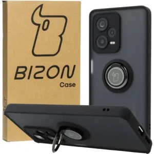 Hurtownia GSM - Bizon Case Hybrid Ring Xiaomi Redmi Note 12 Pro+ 5G füstös fekete kerettel - BIZ2330 - {ean13} - Hurt