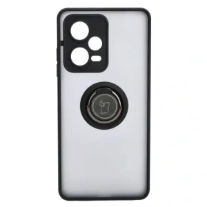 Hurtownia GSM - Bizon Case Hybrid Ring Xiaomi Redmi Note 12 Pro+ 5G füstös fekete kerettel - BIZ2330 - {ean13} - Hurt