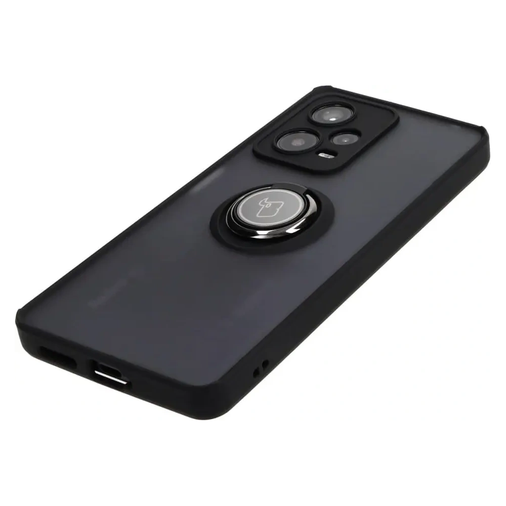 Wholesale Bizon Case Hybrid Ring Xiaomi Redmi Note 12 Pro+ 5G smoky with a black frame - BIZ2330 - {ean13} - Hurt