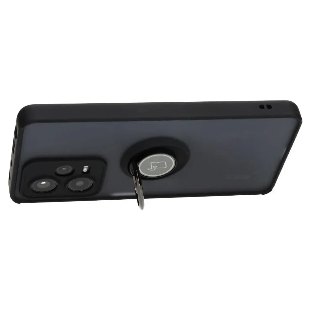 Wholesale Bizon Case Hybrid Ring Xiaomi Redmi Note 12 Pro+ 5G smoky with a black frame - BIZ2330 - {ean13} - Hurt