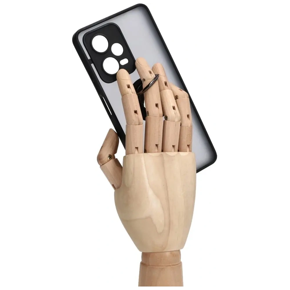 Wholesale Bizon Case Hybrid Ring Xiaomi Redmi Note 12 Pro+ 5G smoky with a black frame - BIZ2330 - {ean13} - Hurt