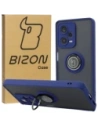 Bizon Case Hybrid Ring Xiaomi Redmi Note 12 Pro+ 5G smoky with a navy blue frame