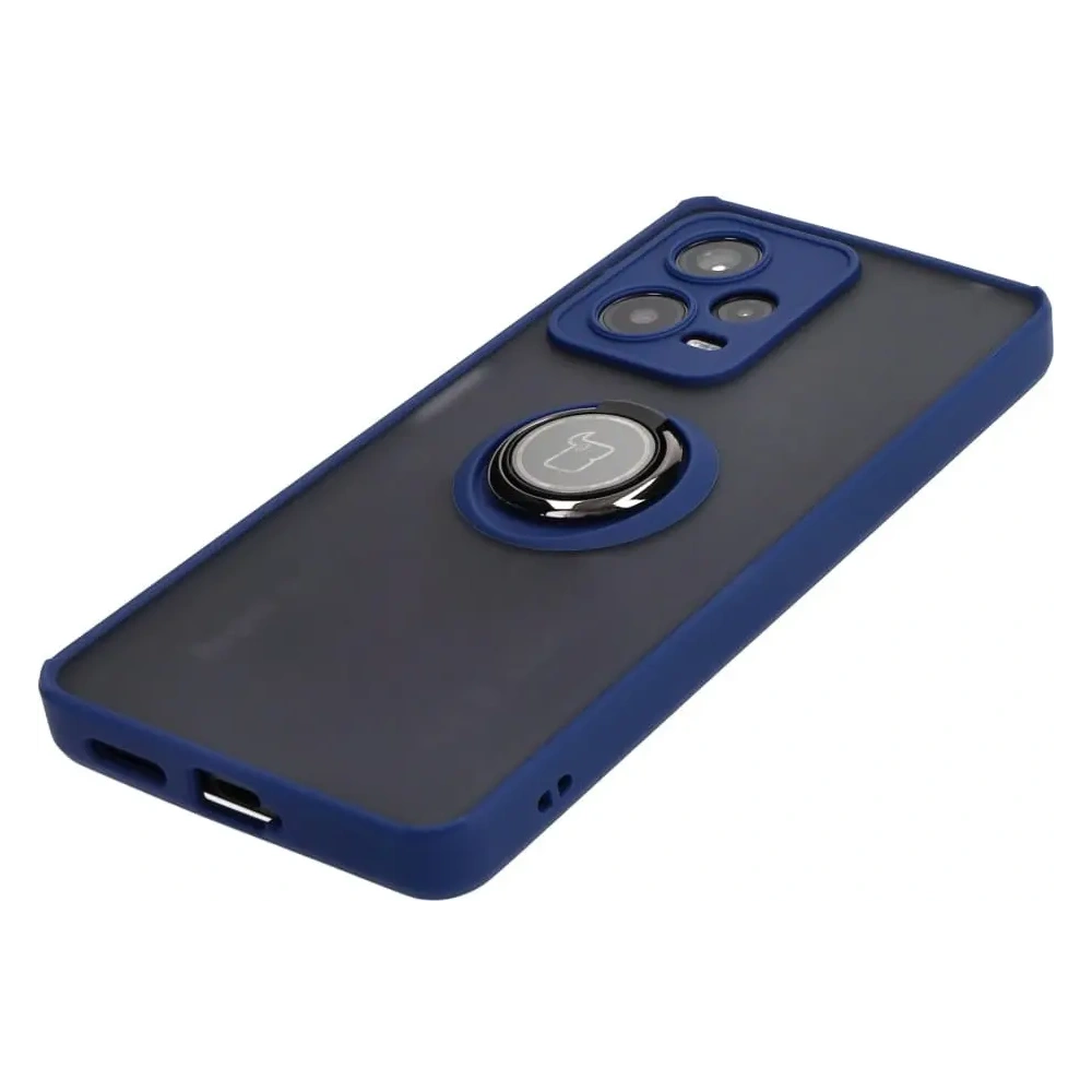 Hurtownia GSM - Bizon Case Hybrid Ring Xiaomi Redmi Note 12 Pro+ 5G fumuriu cu un cadru albastru închis - BIZ2331 - {ean13} - Hurt