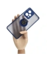 Hurtownia GSM - Bizon Case Hybrid Ring Xiaomi Redmi Note 12 Pro+ 5G füstös navy kék kerettel - BIZ2331 - {ean13} - Hurt