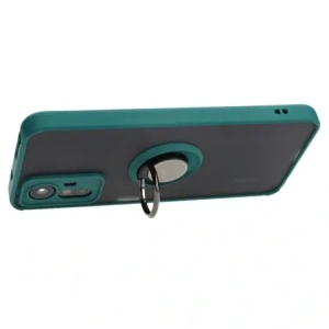 Hurtownia GSM - Etui s úchytem na prst Bizon Case Hybrid Ring pro Xiaomi Redmi Note 12S kouřové s tmavě zeleným rámem - BIZ2332 - {ean13} - Hurt