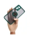 Wholesale Bizon Case Hybrid Ring Xiaomi Redmi Note 12S smoky with a dark green frame - BIZ2332 - {ean13} - Hurt