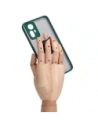 Wholesale Bizon Case Hybrid Ring Xiaomi Redmi Note 12S smoky with a dark green frame - BIZ2332 - {ean13} - Hurt