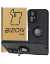 Bizon Case Hybrid Ring Xiaomi Redmi Note 12S fumuriu cu un cadru negru
