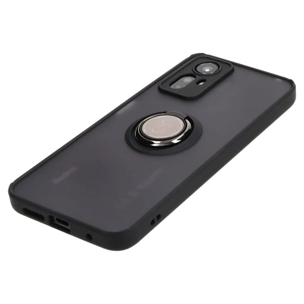 Hurtownia GSM - Bizon Case Hybrid Ring Xiaomi Redmi Note 12S füstös fekete kerettel - BIZ2336 - {ean13} - Hurt