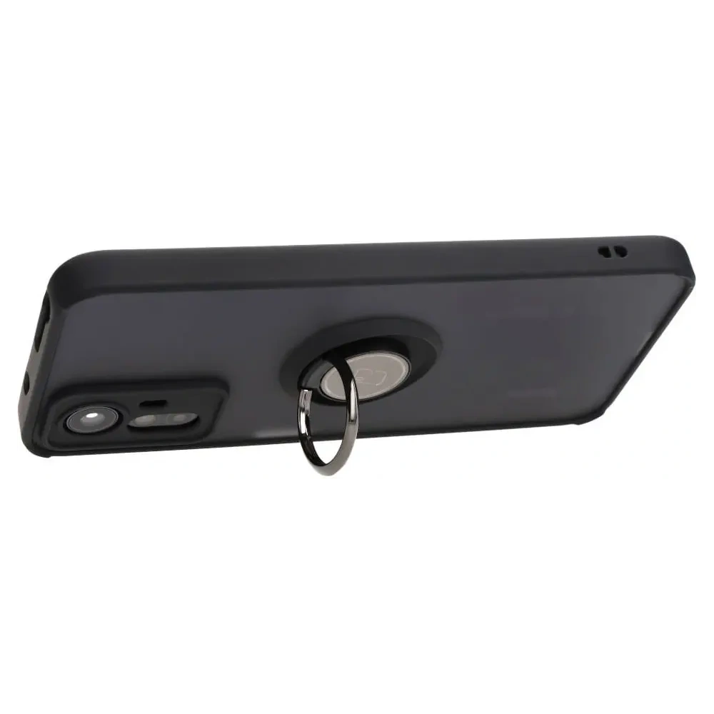Hurtownia GSM - Bizon Case Hybrid Ring Xiaomi Redmi Note 12S füstös fekete kerettel - BIZ2336 - {ean13} - Hurt