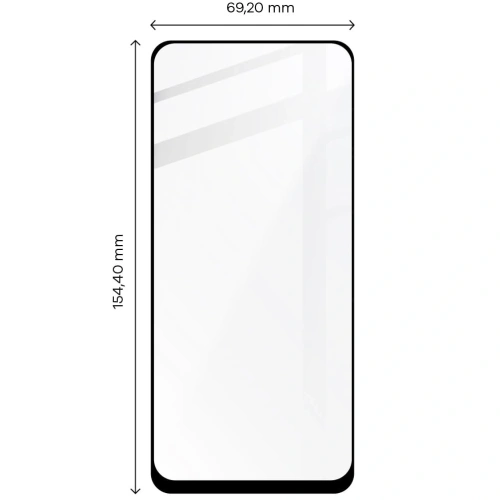 Szkło hartowane Bizon Glass Edge 2 do Xiaomi Redmi Note 12S czarne