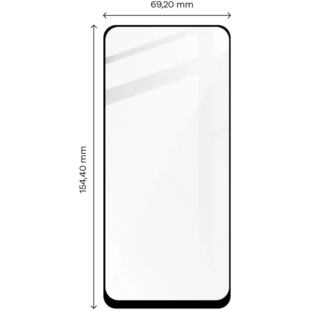 Hurtownia GSM - Bizon Glass Edge 2 Xiaomi Redmi Note 12S negru - BIZ2338 - {ean13} - Hurt